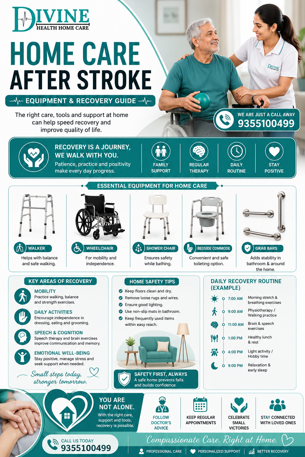 Home Care After Stroke — Equipment & Recovery Guide - Healthcare Blog by Divine Health Home Care