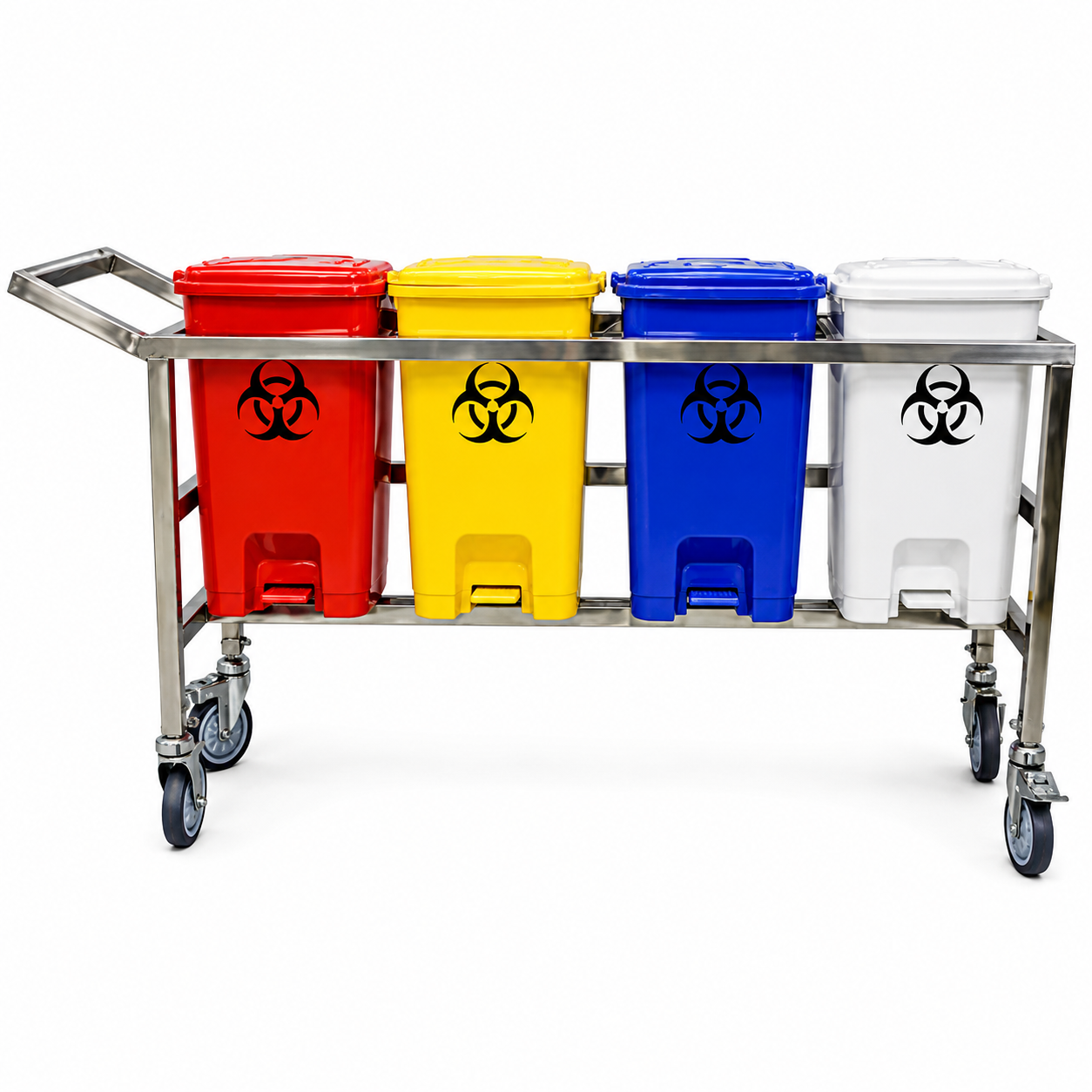 Bio Medical Waste Bins Trolley