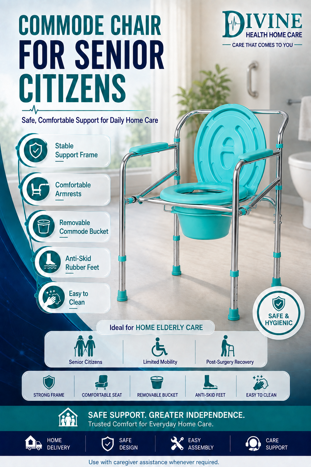 Commode Chair for Senior Citizens - Healthcare Blog by Divine Health Home Care