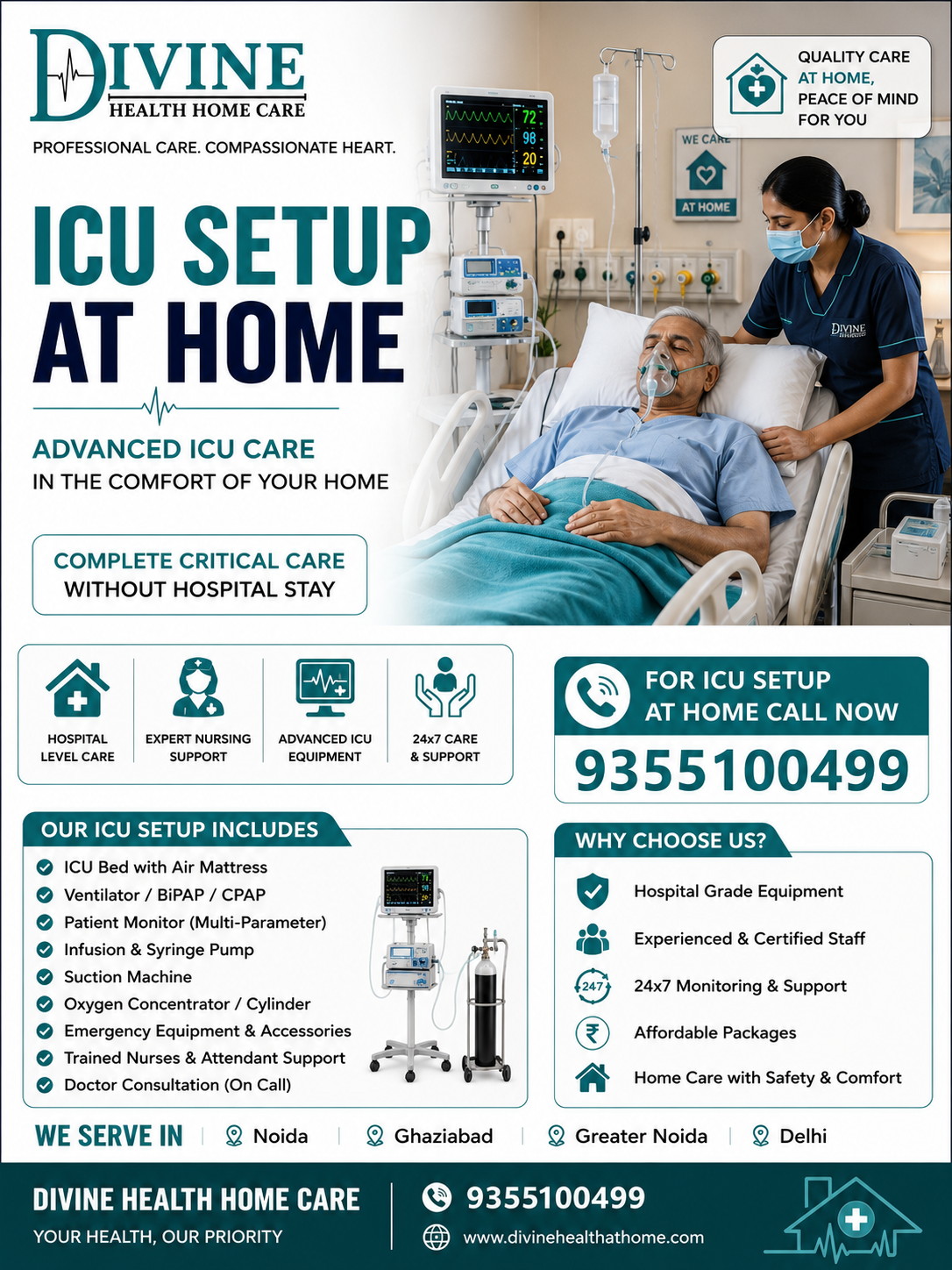 ICU Setup at Home