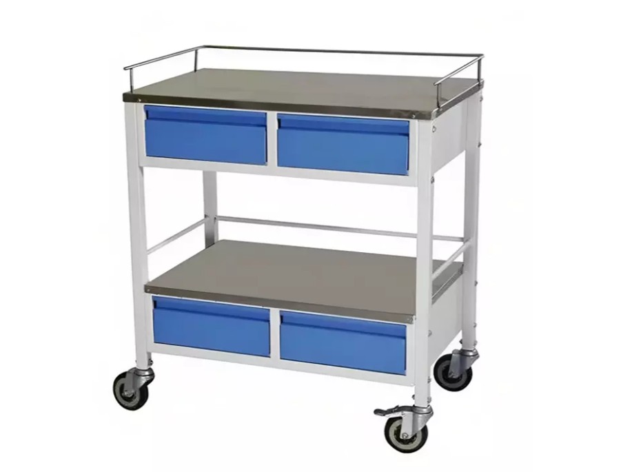 Medicine Trolley with Four Drawers