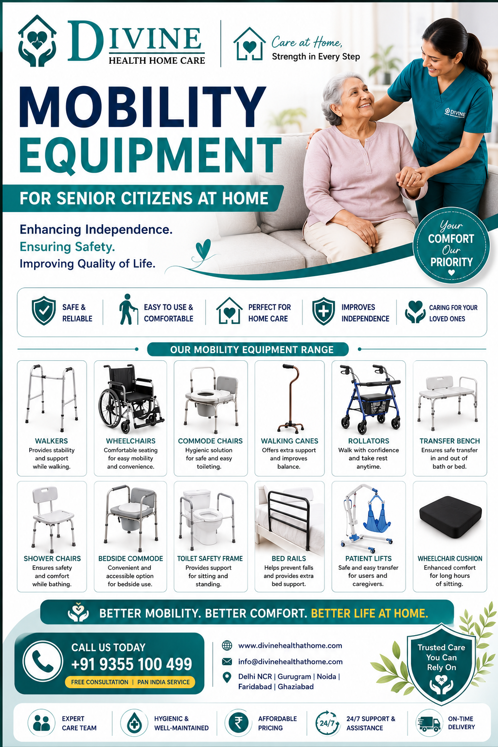 Mobility Equipment for Senior Citizens at Home