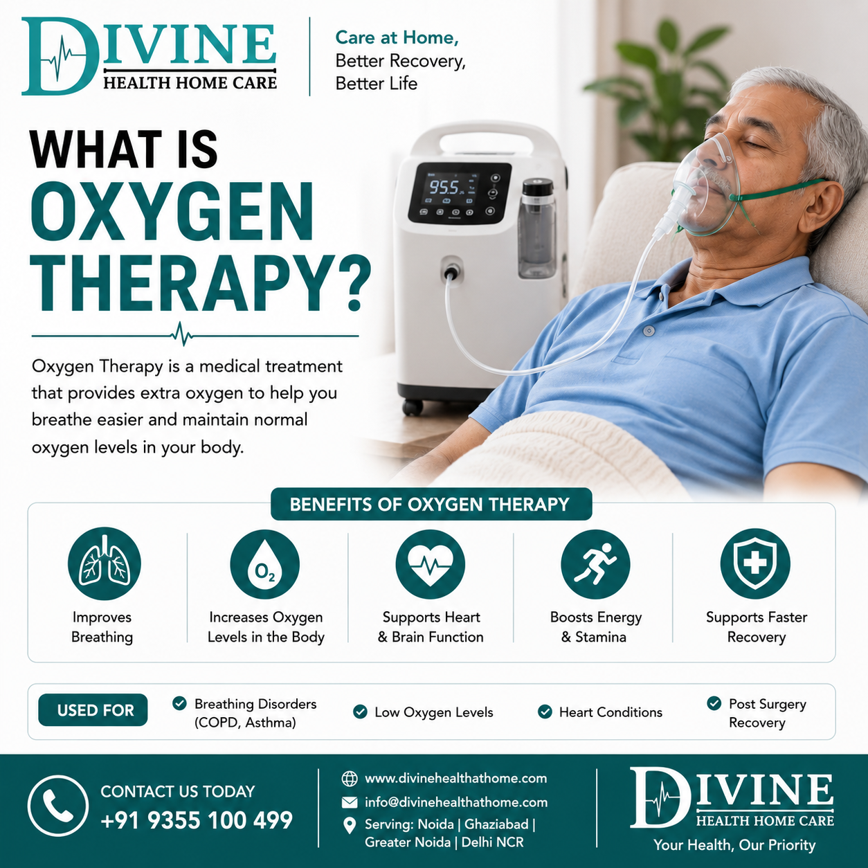 What is Oxygen Therapy - Healthcare Blog by Divine Health Home Care