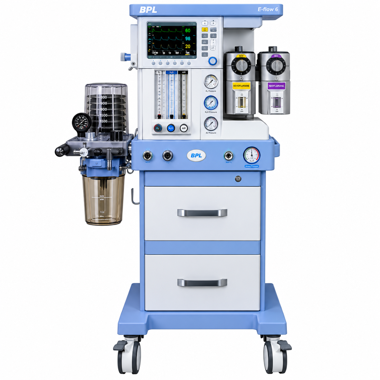 BPL Eflow 6 Anesthesia Workstation in Stellar Jeevan, Noida Extension – OT Equipment Supplier in Stellar Jeevan