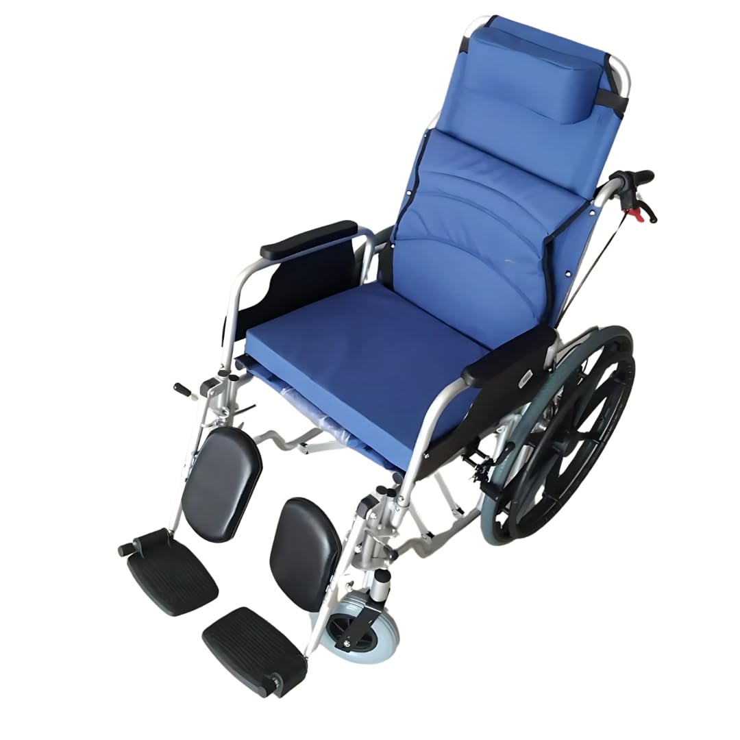 Karma Aurora 4 E Reclining Wheelchair on rent in Gaur Saundaryam, Noida Extension | Divine Health Home Care
