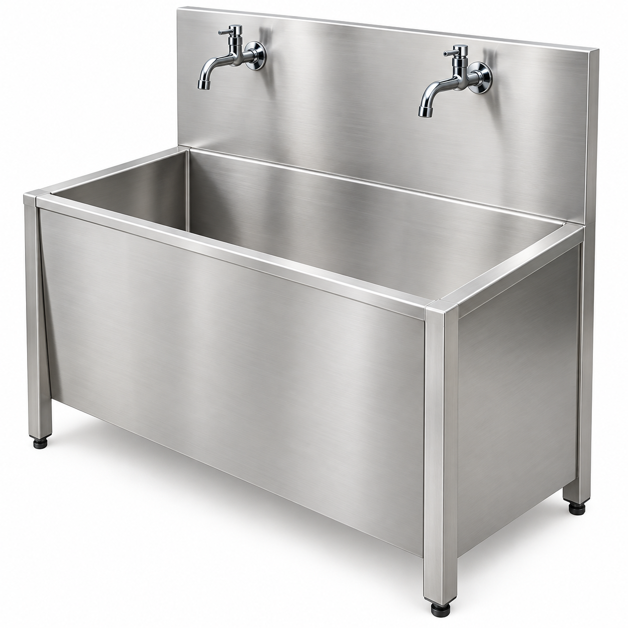 Stainless Steel 2 Tap Manual Scrub Station for Hospital & OT – Best Price in Stellar Jeevan